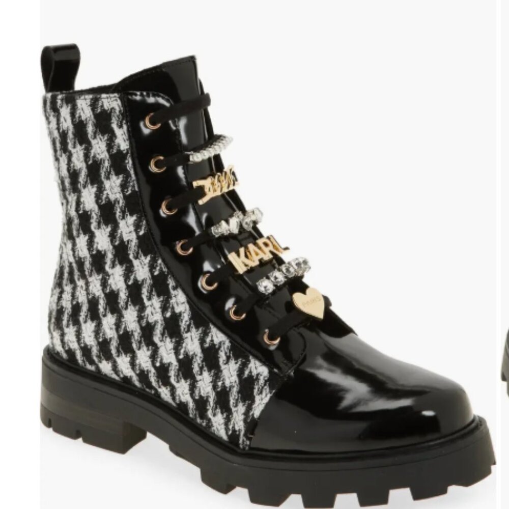 Karl Lagerfeld Paris Combat Boots